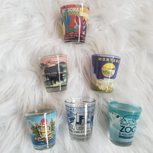 6 Shot Glass Bundle NWT